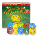 Age 0-5 - The Crunching Munching Caterpillar 10 Picture Books With CD By Sheridan Cain - Ages 0-5 - Paperback