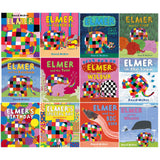 Elmer 12 Classic Picture Books Children Collection Paperback Gift Pack Set By David McKee - St Stephens Books