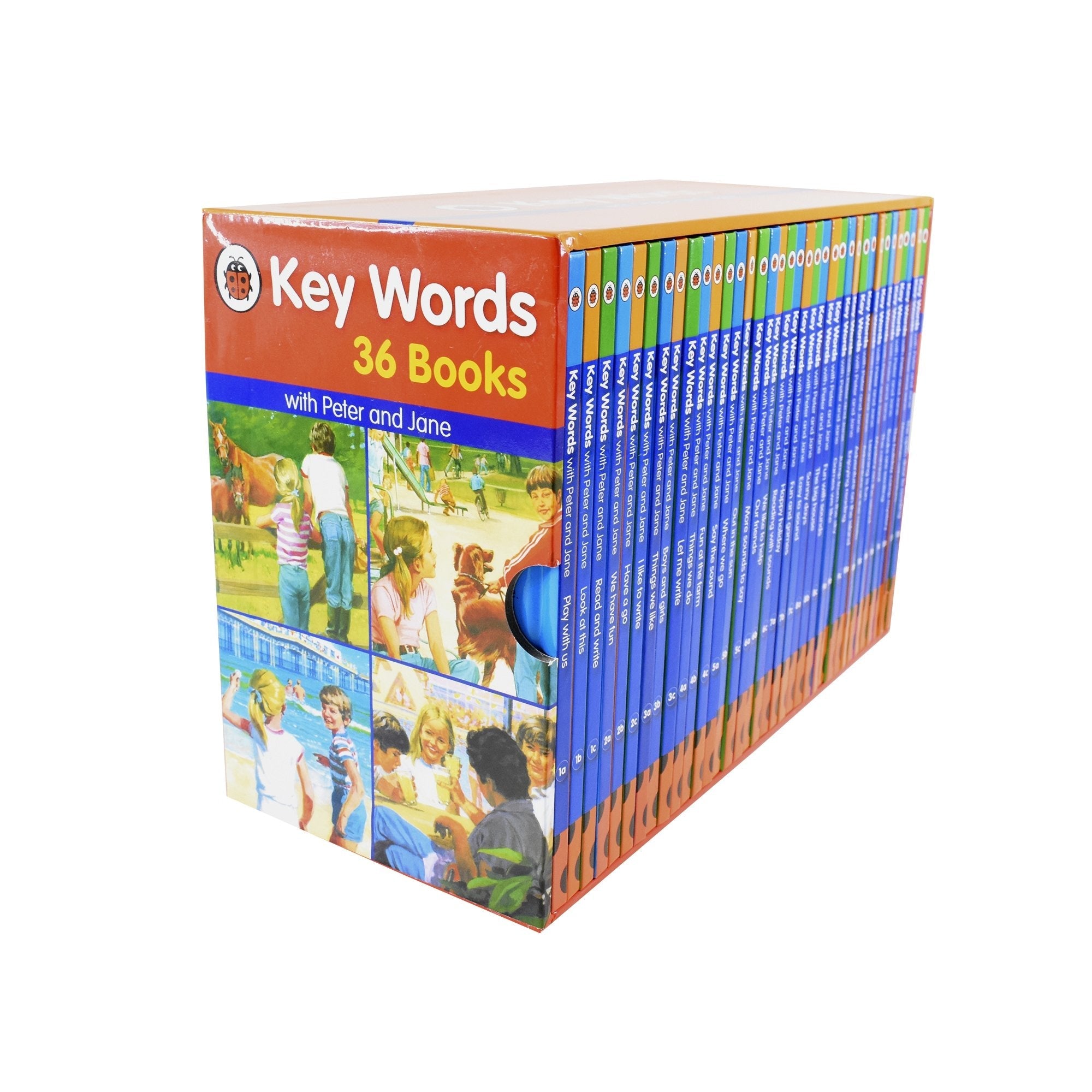 Ladybird Key Words with Peter and Jane 36 Books Box Set - Ages 5-7