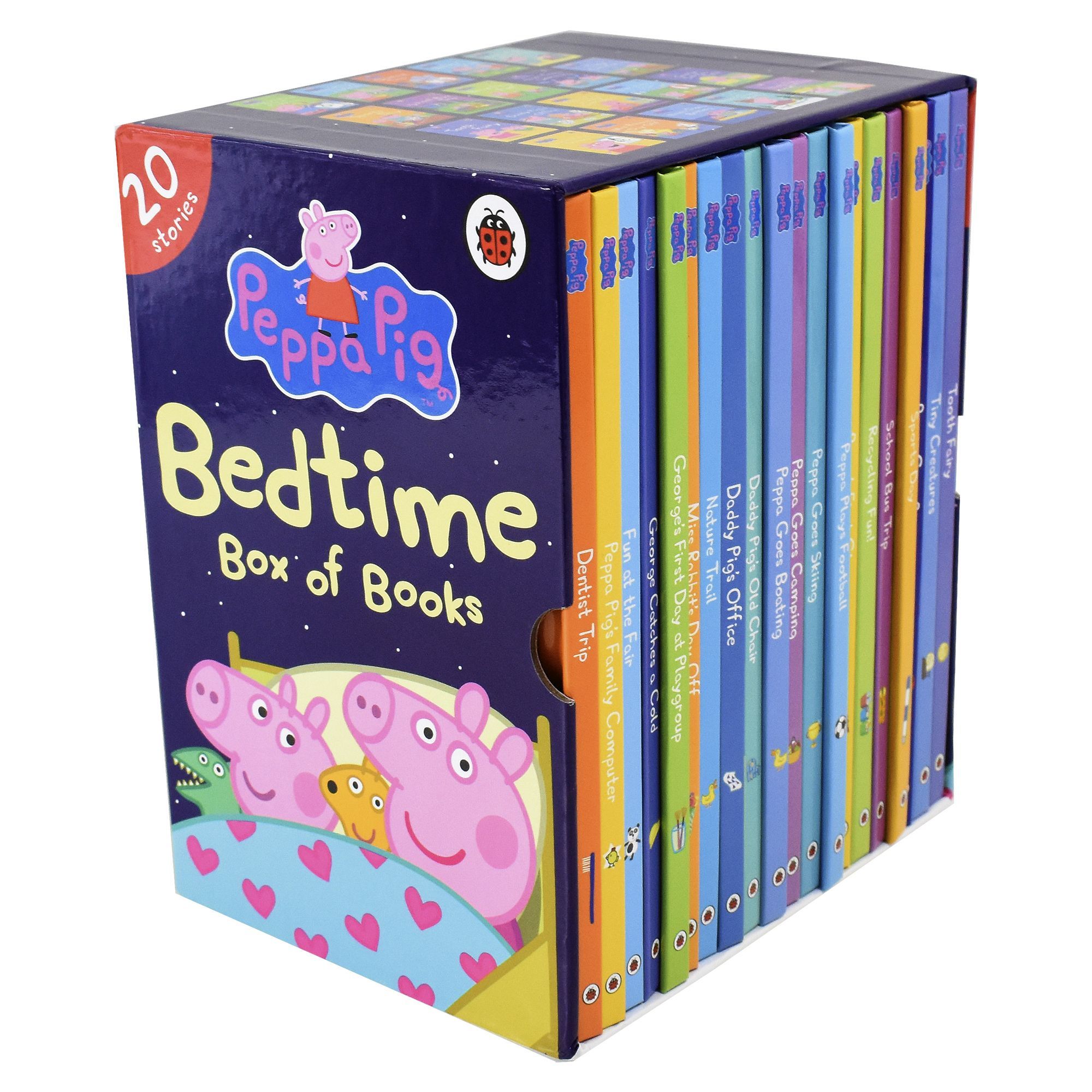 Peppa Pig Bedtime Stories 20 Books Children Collection Hardback 