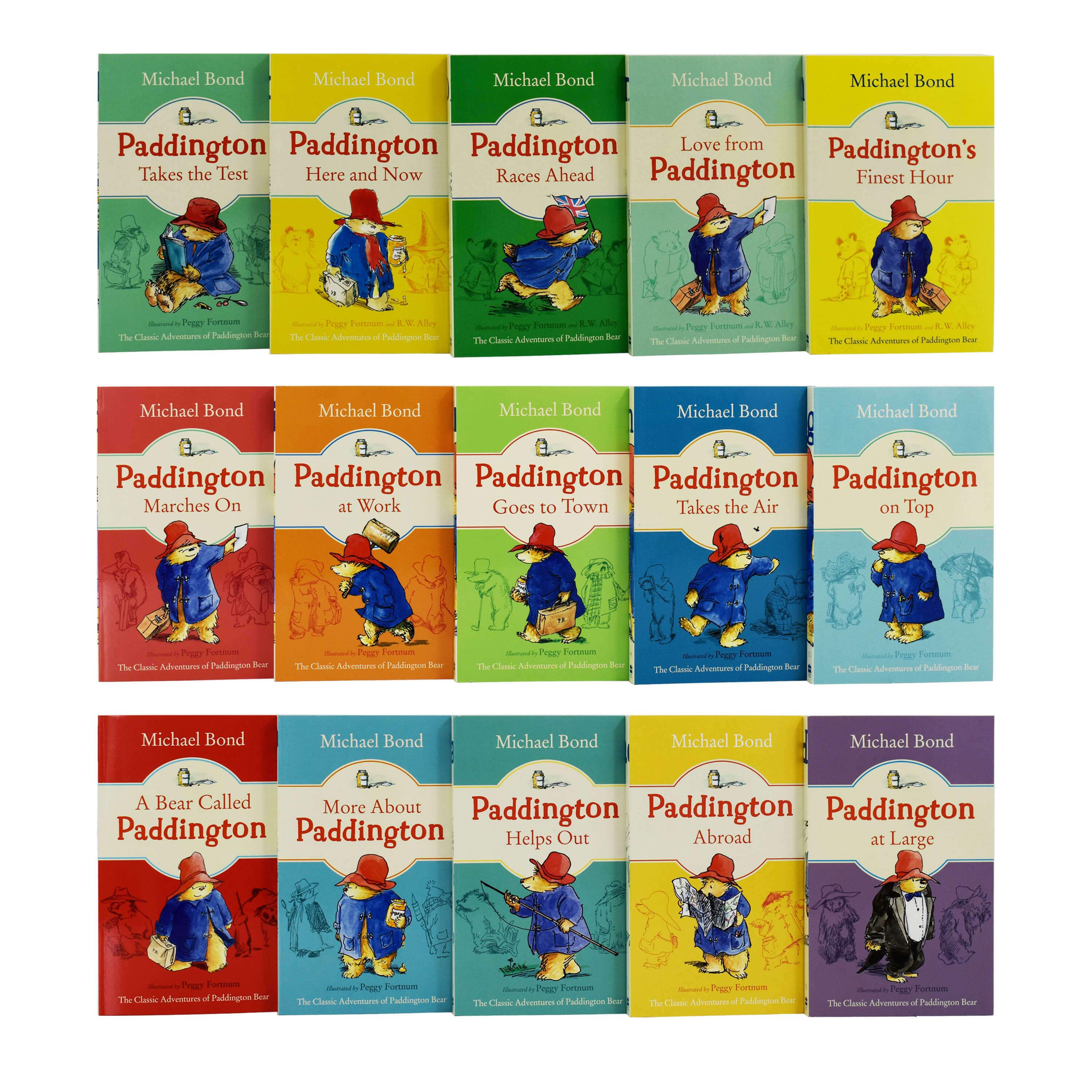 The Classic Adventures Of Paddington Bear 15 Books by Michael Bond