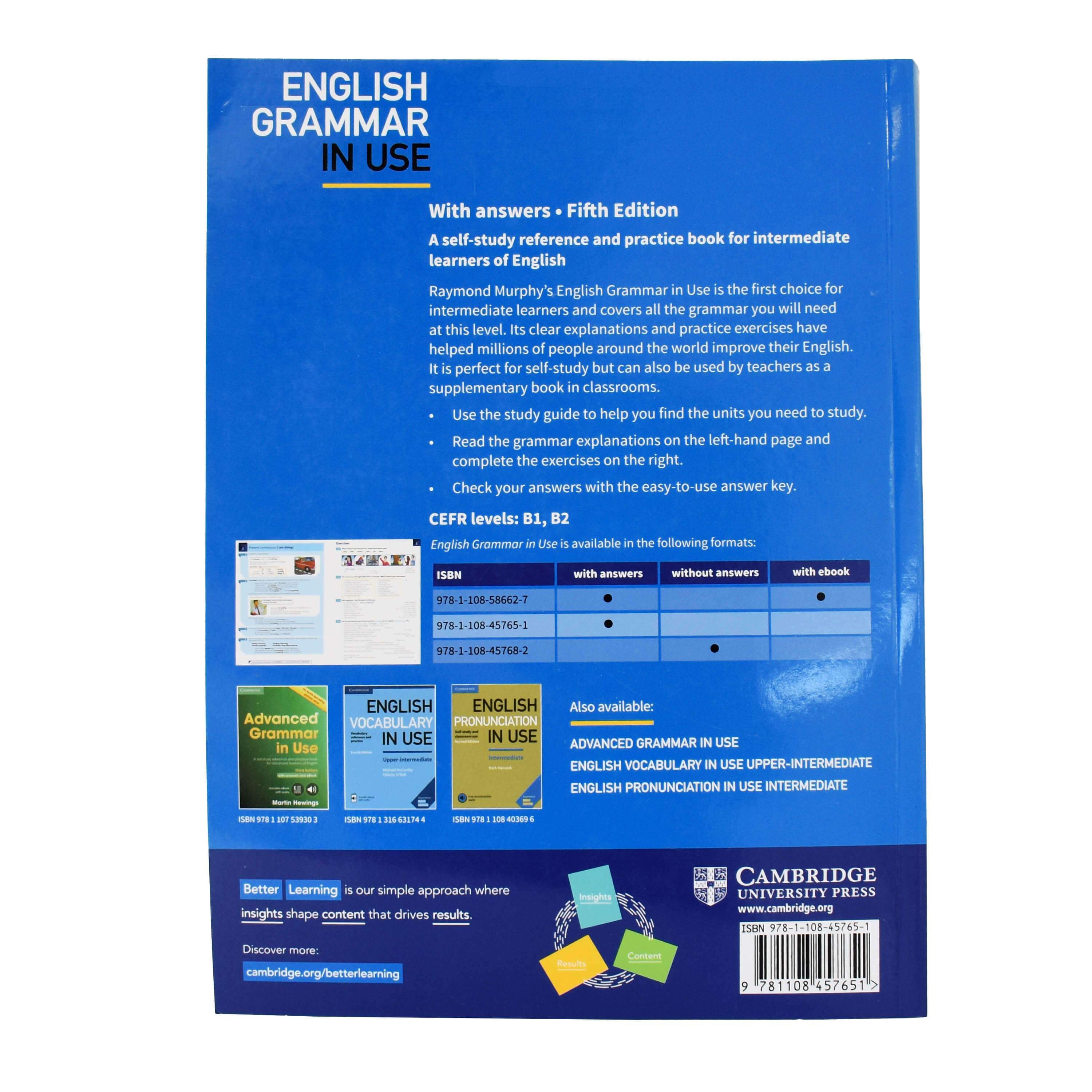 English Grammar in Use Book: A Self-study Reference and Practice by Ra –  Just Kids Books CA